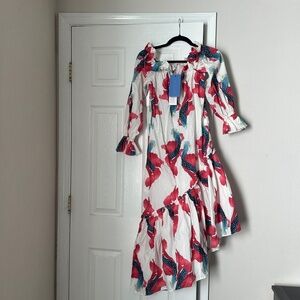 The Lulo Project Daydreaming Dress Baja Fish Pattern Brand New with tags Small